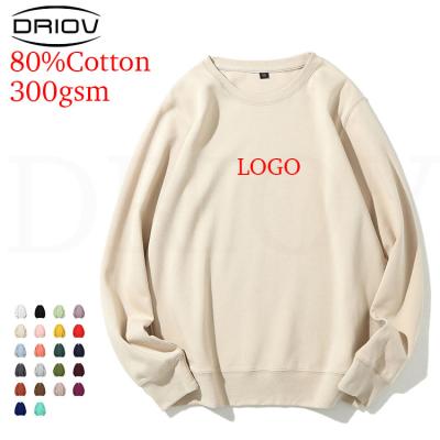 China 300g Fashion Anti-Wrinkle Simple Black Hooded Crewneck Sweatshirt Custom Logo Men's Sweatshirt Pullover High Quality Pullover Sweatshirt Without Hood for sale