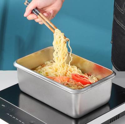 China Fresh Preservation Air Stainless Steel Food Container Bento Lunch Box Stainless Steel Child Tight Bowl for sale