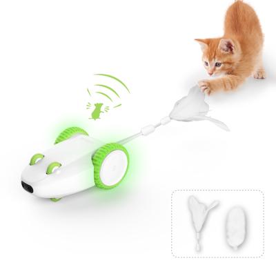 China PetGeek juguetes Para mascotas electronic cat toy stocked smart cat toys USD charging mouse toy for cat for sale