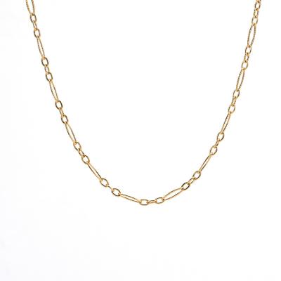 China New Trendy Simple Style Design Women Jewelry Tasty Gold Plated Necklaces for sale