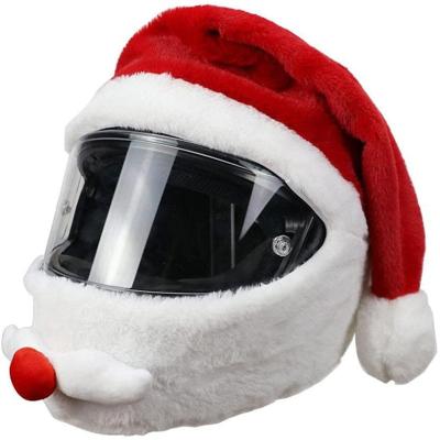 China Christmas Decoration FREE SHIPPING One Size Fits Most Motorcycle Helmet Novelty Handmade Christmas Hats Decoration for sale