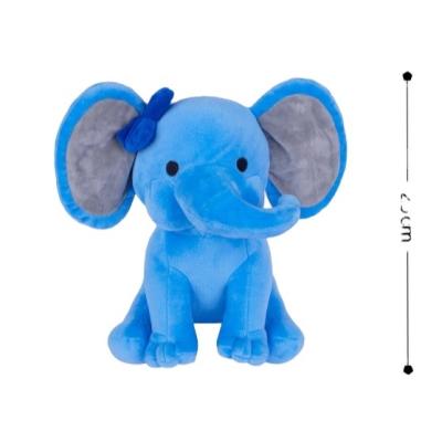 China Luxury Organic Cotton Elephant Plush Doll Soft Toy Baby Gift Soothing Sleeping Baby for sale