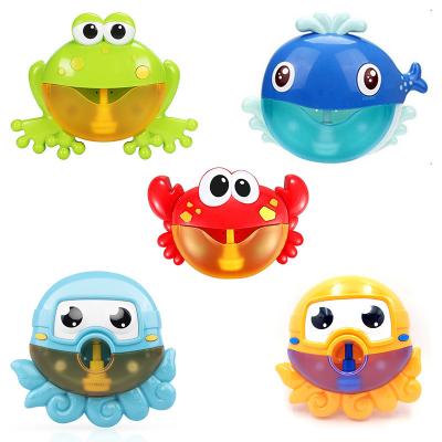 China Bath Toy Fun Summer Popular Music Plastic Crab Cartoon Game Baby Animal Water Making Bubble Bath Toy for sale