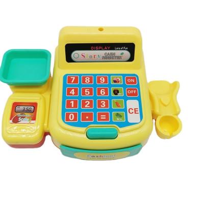 China Pretend Learning Toys 2020 Indoor Children Kids Pretend Play Supermarket Cash Register Plastic Toys Set For Children for sale