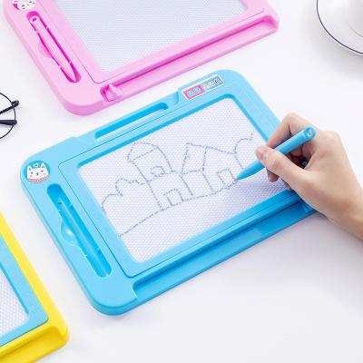 China Doodle 4 Colors Creative Magnetic Erasable Children's Craft Portable Kit A3 Art Drawing Board Double DIY for Kids for sale