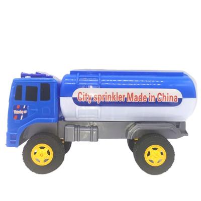 China Diecast Toy Kids Diecast Engineering Water Tanker Truck Model Car Educational Toys For Kids Gift for sale