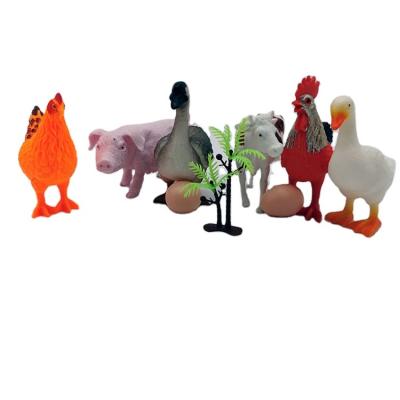 China Promotional Toys Wholesale Plastic Kids Farm Animal Toys Set Made In Chins for sale