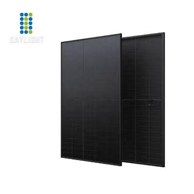 China 25 Years Warranty Full Solar Panel 445Watt 455W 465W Module PV Black Mono Solar Tiles Roof Tier 1 Brand 166mmx83mm Solar Panels for sale