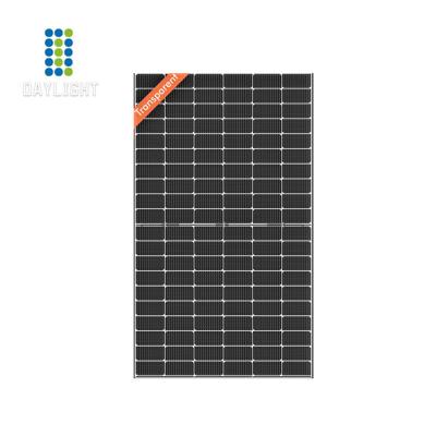 China Bifacial Solar Panels 380w 390w 400watt HJT Black Series Price European Market Small Size Roof Tile Solar Panels 166mmx83mm for sale