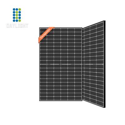 China Best Price 380w 390w 400watt HJT Series Mono Bifacial Solar Panel Small Size Residential Solar Panel 166mmx83mm Black From European Market for sale