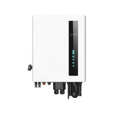 China Solis Inverter 3kw 5kw 6kw Solis Single Phase 2 MPPT mppt Energy Storage Solar Hybrid Inverter Max Plant Commercial Use Inverter 380*480*190mm for sale