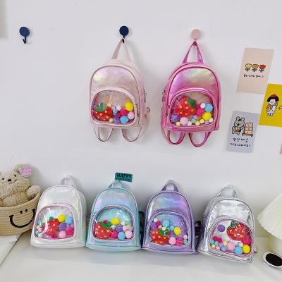 China Mini Girl Boys Children Fashion Ball Sequins Cartoon School Bag Luxury Fashion Backpack Waterproof New Sports Schoolbag Travel for sale