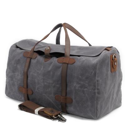 China Large Duffle Luggage Fashion Women Waterproof Sports Gym Fleece Overnight Fitness Weekender Overnight Waxed Canvas Business Travel Bag for sale