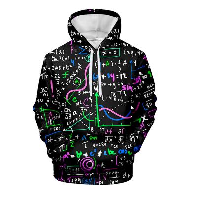 China casual Anti-wrinkle moletons sudaderas long sleeves Science Formula 3D oversized novelty pullover plus size sweatshirts sweaters men hoodie for sale