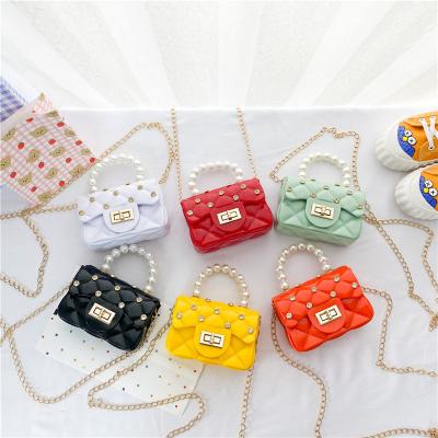 China Fashoion Fashionable Luxury Wholesale New Design Mini Handbag Summer Jelly Handbag Child Jelly Purse Cute Girls Kids Bag Mini for sale