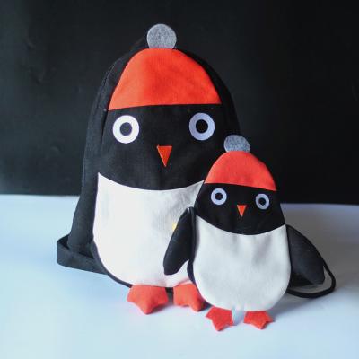 China Mommy and Me Matching School Purse Fashoion Fashion Luxury Hot Animal Penguin Backpack Cartoon Parenting Purse Purse for sale