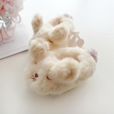 China New Winter Deodorization Children's Cute Cartoon Plush Big-eared Dog House Cotton-padded Shoes Thick Wool Root Cotton Fur Kids Warm Slippers for sale