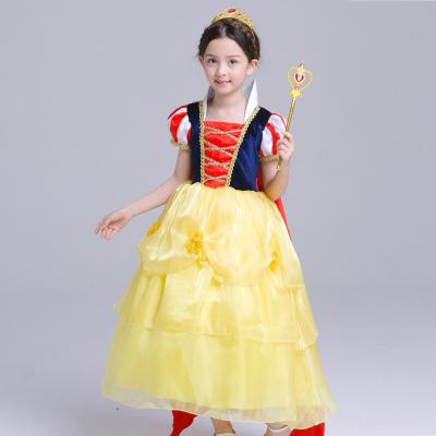 China New Logo Washable Custom Gauze Skirt Pompous Children's Halloween Costume Girls Dress Up Baby Dress Up Dresses Wear Princess for sale