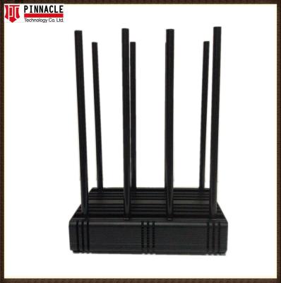 China 8Antenna Desktop Cell Phone Network Blocker Lojack Signal Jammer 80W for sale