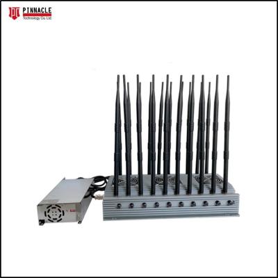 China 20 Antennas Mobile Phone Signal Isolator Scrambler 2g 3G 4G 5g GPS VHF UHF for sale