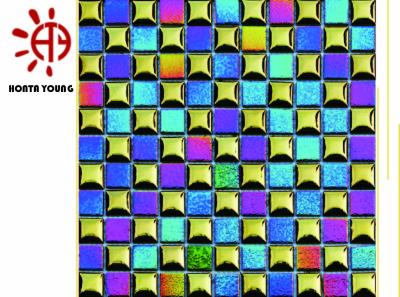 China HTY - TRB 300  Bright Color Metal Stainless Steel Mosaic Tile Foshan Coating Factory for sale