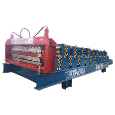 China Building Material Shops 840/900 Trapezoidal Double Layer Forming Machine for sale