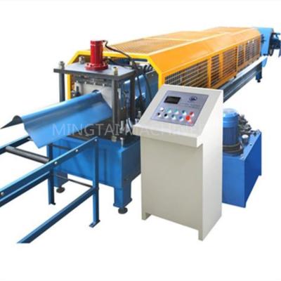 China Building Material Stores Color Steel Ridge Cap Machine Metal Roof Ridge Cap Roll Forming Machine for sale