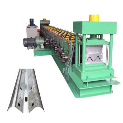 China Building Material Shops MingTai Road Safety Standard W Size Galvanized Steel Expressway Beam Guardrail Cold Roll Forming Machine for sale