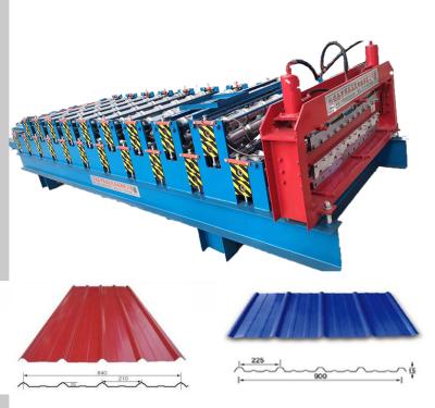 China Building Material Shops Double Layer Glazed Roof Sheet Making Machine Construction Roof Panel Roll Forming Machine for sale