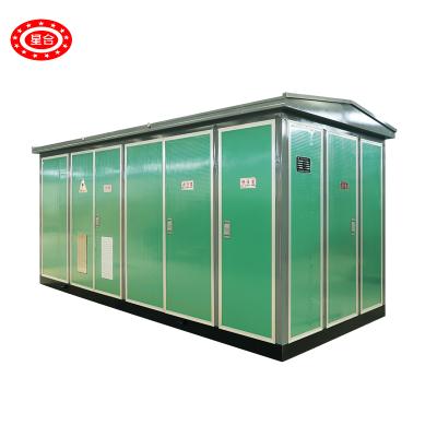 China Electric Power Transmission 15KV Power Supply Equipment Combination Compact 800Kva 1600Kva 25/0.4Kv European Type Outdoor Box Substation for sale