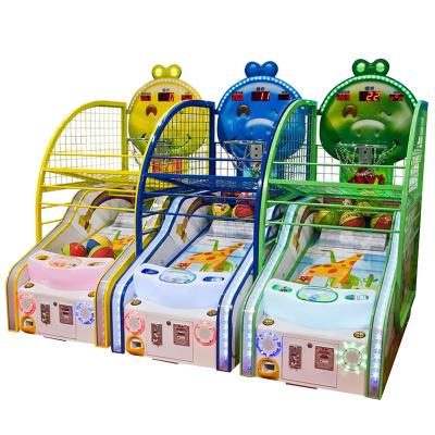 China Colorful Coin Operated Shopping Mall Children Target Shooting Basketball Game Machine for sale