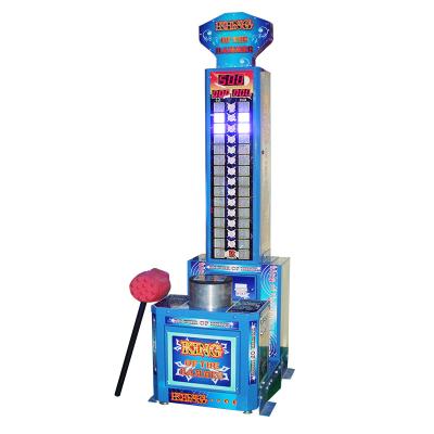 China Management System Offered King Of Hammer Arcade Power Shot Hammer Game Machine With Ticket Coin Operated System for sale