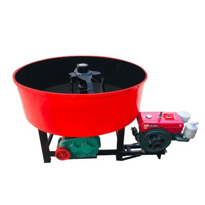 China Feeding Constrction Flat Mouth Building Mortar Mixer Straw Pan Mixer Production Line Livestock Farming Machine for sale