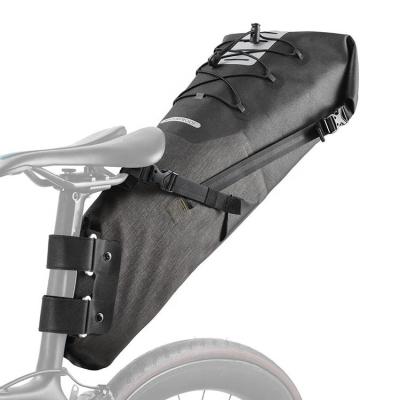 China Eco-friendly Custom Logo Tear Resistant Bicycle Saddle Pack Cycling Back Bag for sale