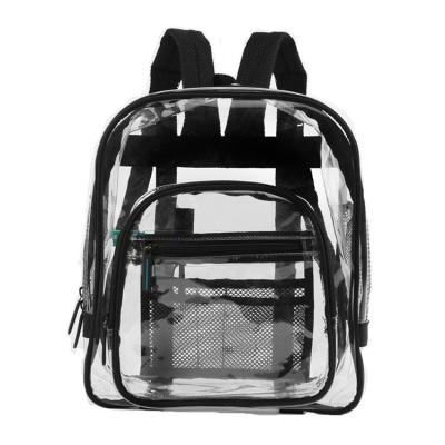 China Custom Made Durable Plastic Waterproof PVC Waterproof Clear Backpack Fashion Clear Backpack for sale