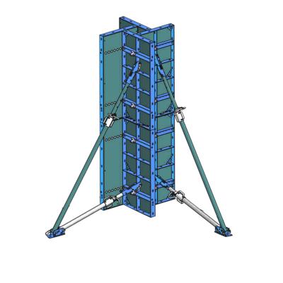 China New Design Concrete Column Mold Easily Assembled Adjustable Column Formwork For Concrete Construction for sale