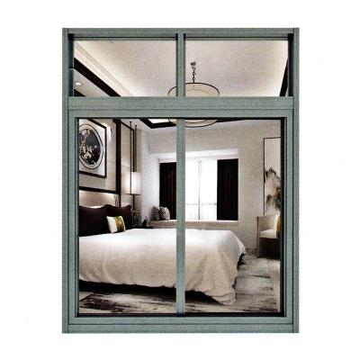 China Swing Brand Top Aluminum Frame Cheap Double Glazed Sliding Window With Mosquito Net for sale