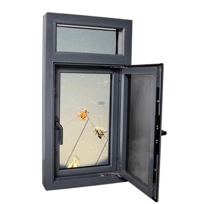 China Swing High Quality Built-in Double Tempered Glass Window Casement Window for sale