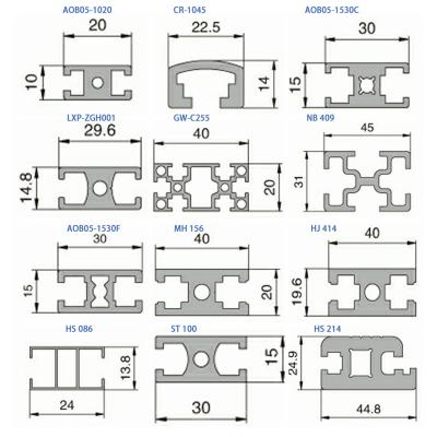 China door & DINGJIE Window Customized Industrial Aluminum Extrusion Profile for sale