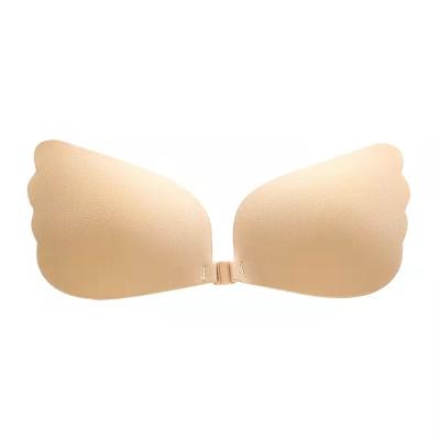 China Strapless Wireless Backless Sticky Lift QUICK DRY Lift Up Bra Wing Shape Adhesive Invisible Bra For Women for sale