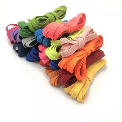 China High Quality Colorful Elastic Polyester Elastic Band Knitting Elastic Band For Home Textile for sale