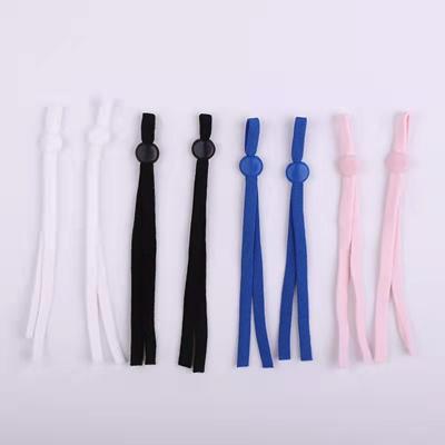 China Soft Flat Elastic Silicone Loop Band Adjustable Silicone Earloop Elastic Band Rope For Masking for sale