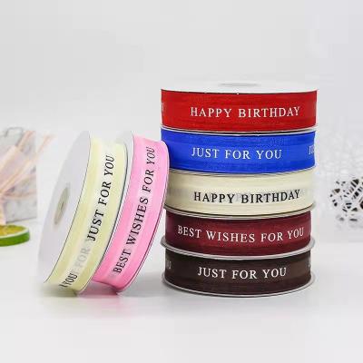 China Recyled Instock festival ribbon DIY bow craft ribbon just for you organza ribbon for sale