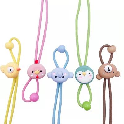 China Face Mask Anti Drop Face Neck Rope Cartoon Adjustable Lanyard Cute Hanging Lanyards For Kids for sale