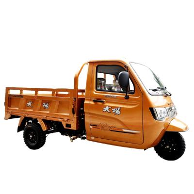 China Farm Load Car 250cc Closed Cabin Motorized Big Wheel Tricycle with Powerful Engine for sale