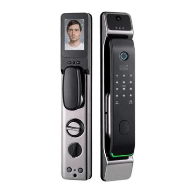 China Home Security 3D Face Recognition TTT Home LockWifi Smart Auto Biometric Fingerprint Password Iot Digital Smart Door Lock for sale