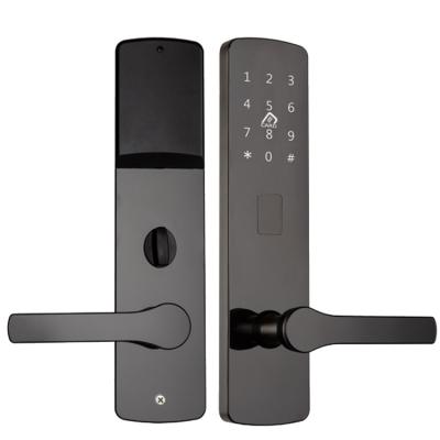 China Ttlock Wifi Waterproof Smart Waterproof App Card Reader Lock Apartment 2022 Apartment Door Lock Smart Door Lock for sale