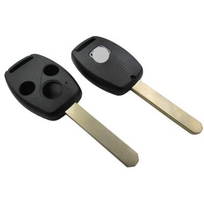 China Hot Selling ABS+Metal Car Key Shell Case Cover For Hnda Civic Accord CRV 3 Button Remote Replacement for sale