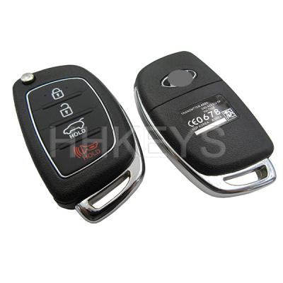 China Replace Car Key Shell 4 Buttons Blade Flip Key Shell Fob For IX35 Santa Fe Car Key With HY15/HY20/TOY40 for sale