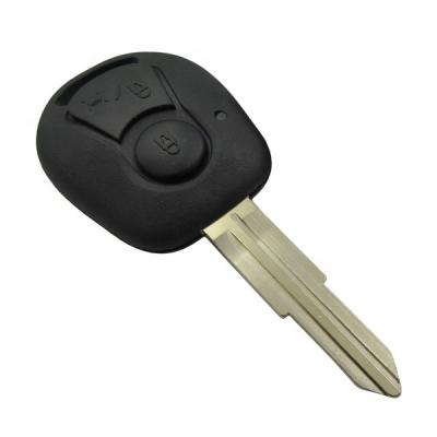 China ABS+Metal Ssangyong 2 Button Remote Key Shell With Logo for sale